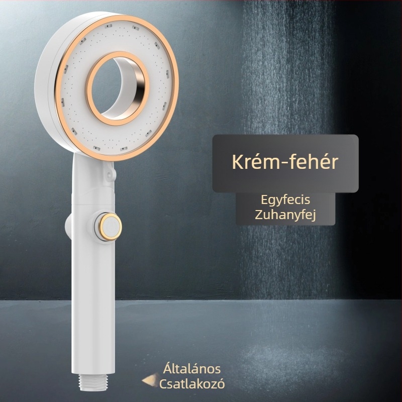 Zuhanyfej készlet - hordozható ABS, eső funkció, kerek fej