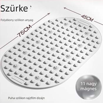 Lábmasszázs párna folyékony lágy szilikon akupresszúrás lemezzel, beltéri használatra és helyben futáshoz; súly 800 g