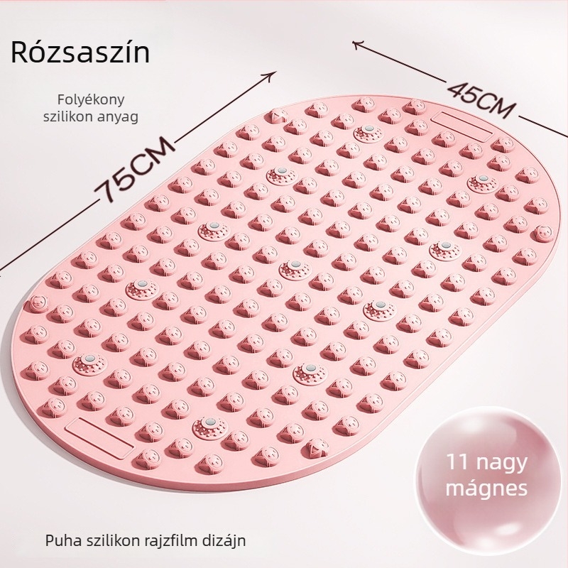 Lábmasszázs párna folyékony lágy szilikon akupresszúrás lemezzel, beltéri használatra és helyben futáshoz; súly 800 g