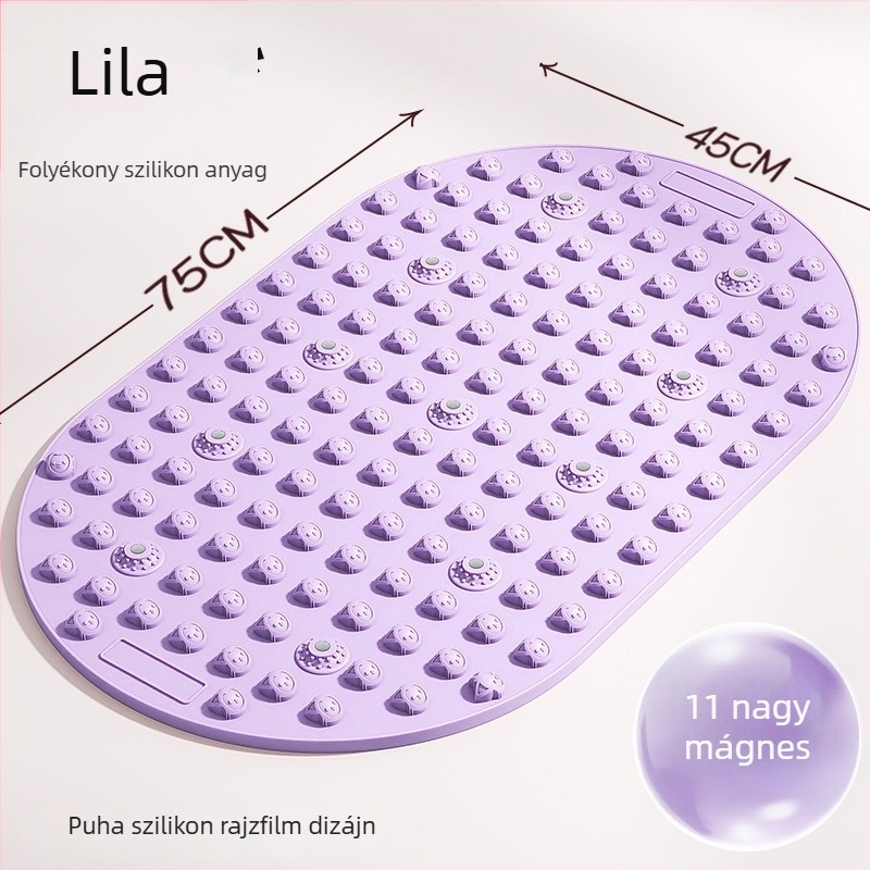 Lábmasszázs párna folyékony lágy szilikon akupresszúrás lemezzel, beltéri használatra és helyben futáshoz; súly 800 g