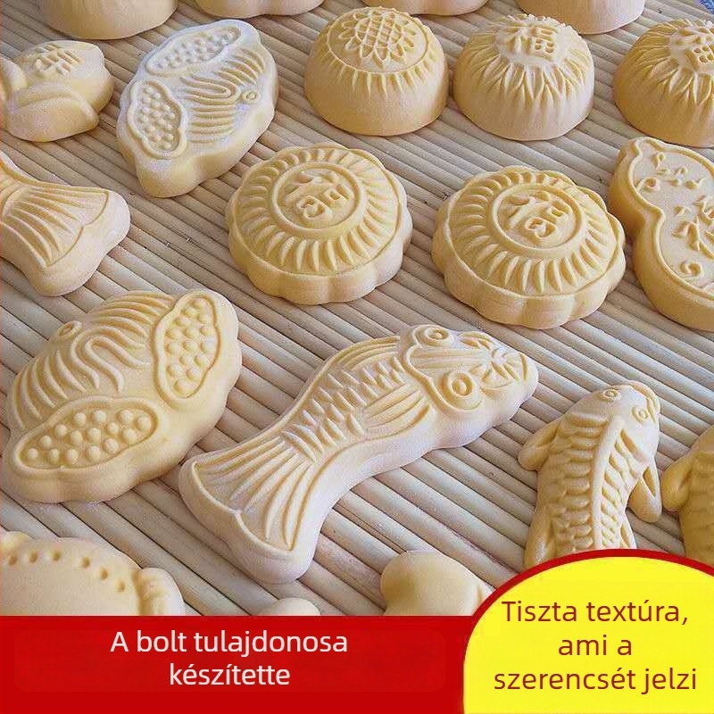 Gőzölt zsemle formázó készlet, tökös sütemény forma és sütőeszközök, műanyag