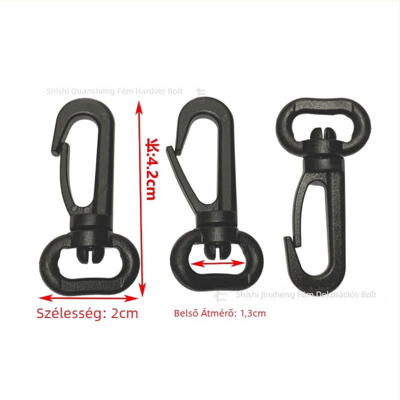 Táskaakasztó forgatható csattal, POM anyag, Rotating Buckle sorozat, városi egyszerű stílus