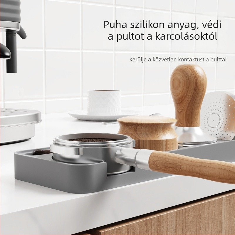 Szilikon kávétamperező matrac tárolóval – modern, egyszerű stílus, ideális kávézókba, bárokba, éttermekbe és irodákba