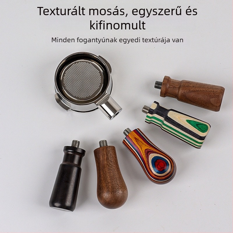 Kávétampér – tömörfa, modern minimalist stílus, egyszerű stílus
