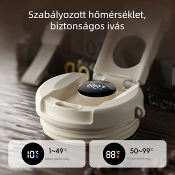 Caka titánium hőszigetelt pohár – hordozható, elegáns kávés pohár nőknek