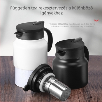316-os rozsdamentes acél teáskanna teelválasztóval, vákuumszigetelés, nagy kapacitás otthoni használatra