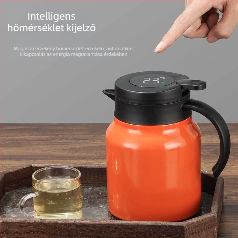 316-os rozsdamentes acél teáskanna teelválasztóval, vákuumszigetelés, nagy kapacitás otthoni használatra