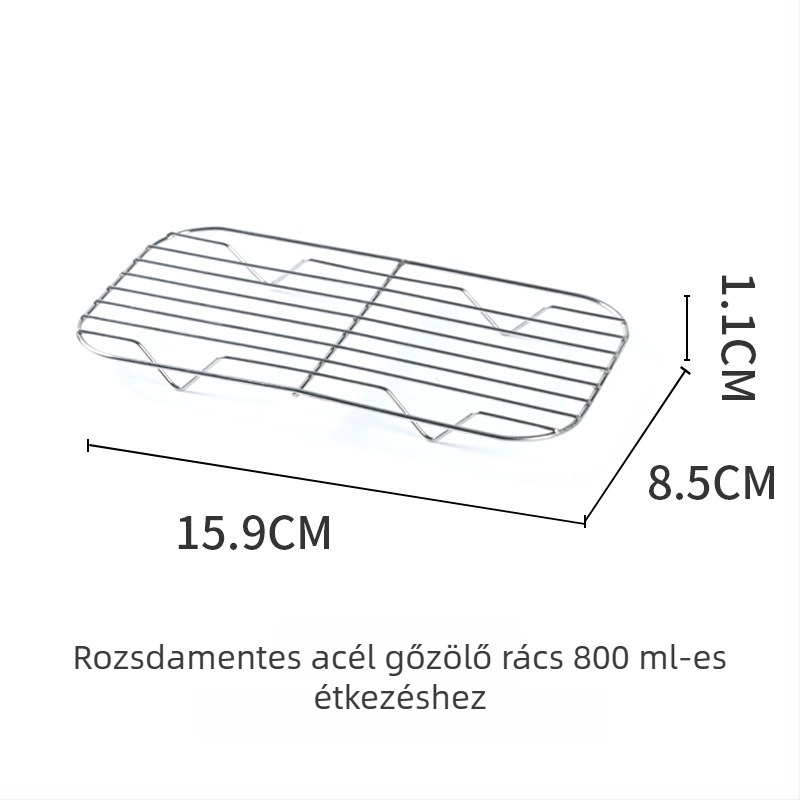Kempingező alumínium ebéd doboz — hordozható, kettős használatú, modell 0585, tömeg 170 g, 1–2 személy számára, alumíniumötvözet
