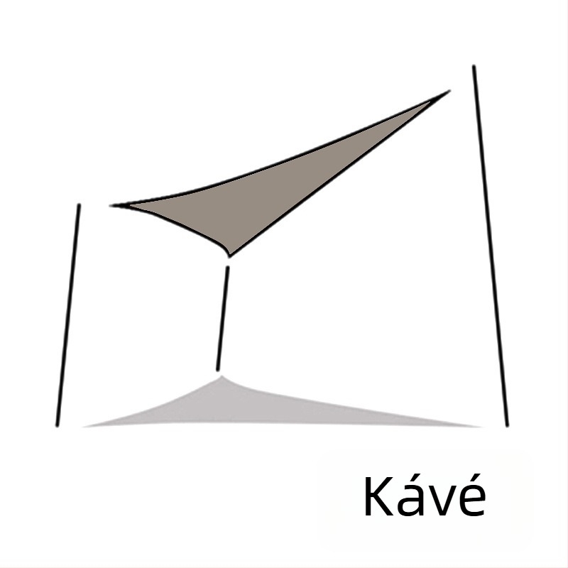 Yazilan kültéri háromszög árnyékoló vászon, vízálló 1