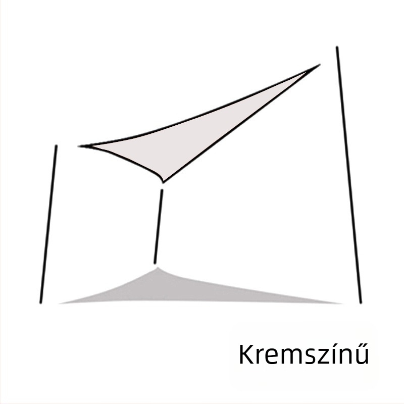 Yazilan kültéri háromszög árnyékoló vászon, vízálló 1