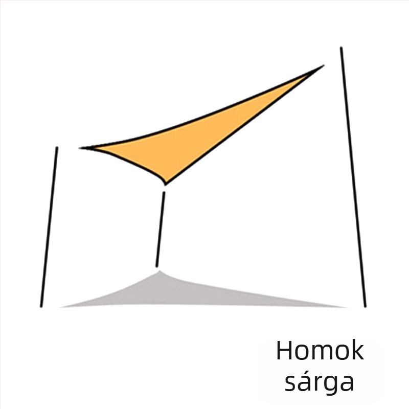 Yazilan kültéri háromszög árnyékoló vászon, vízálló 1