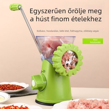 Házi használatra kolbász töltőgép, kézi, műanyag