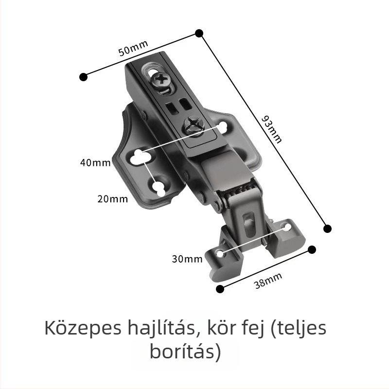 Lingzhi üvegajtó zsanérok, 201 rozsdamentes acél, 1 mm, elektroplatált