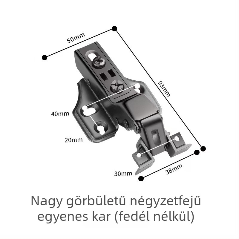 Lingzhi üvegajtó zsanérok, 201 rozsdamentes acél, 1 mm, elektroplatált