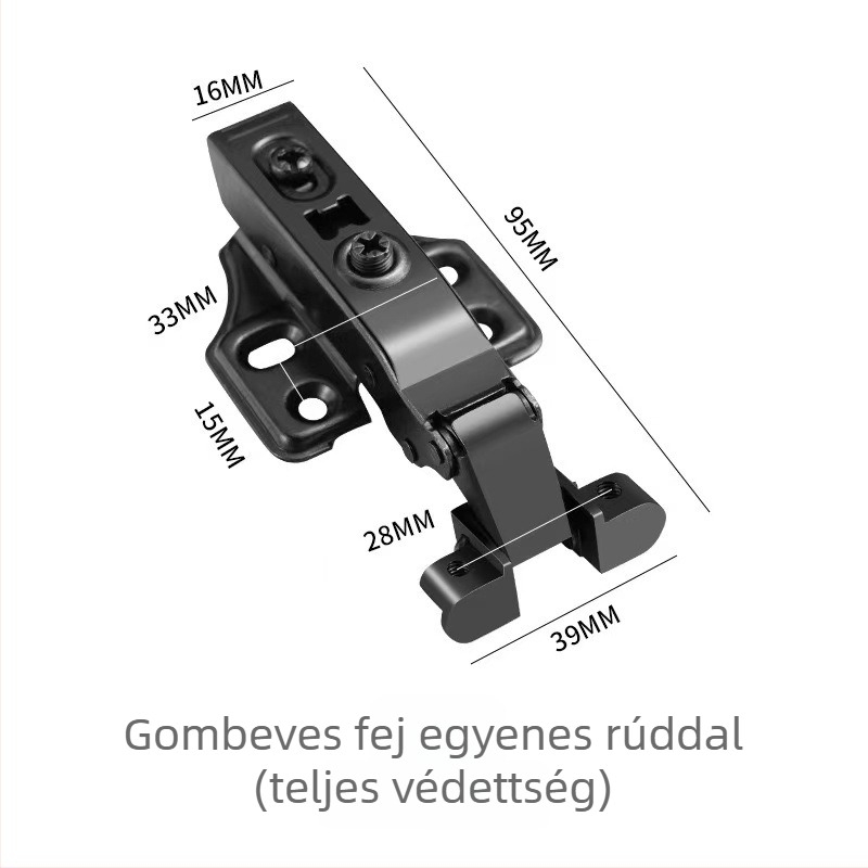 Lingzhi üvegajtó zsanérok, 201 rozsdamentes acél, 1 mm, elektroplatált