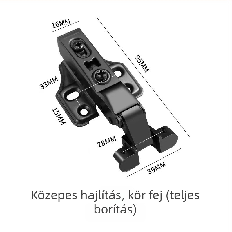 Lingzhi üvegajtó zsanérok, 201 rozsdamentes acél, 1 mm, elektroplatált