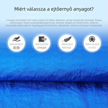 Kailude függőágy – nylon szövet, maximális teher 250 kg, súly 1,35 kg
