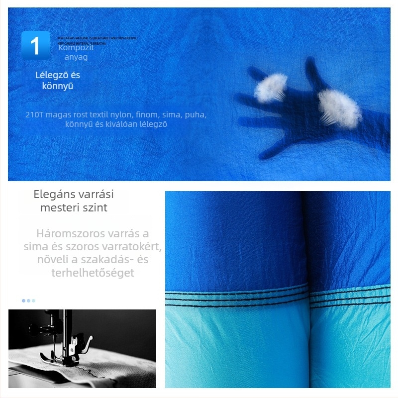 Kailude függőágy – nylon szövet, maximális teher 250 kg, súly 1,35 kg