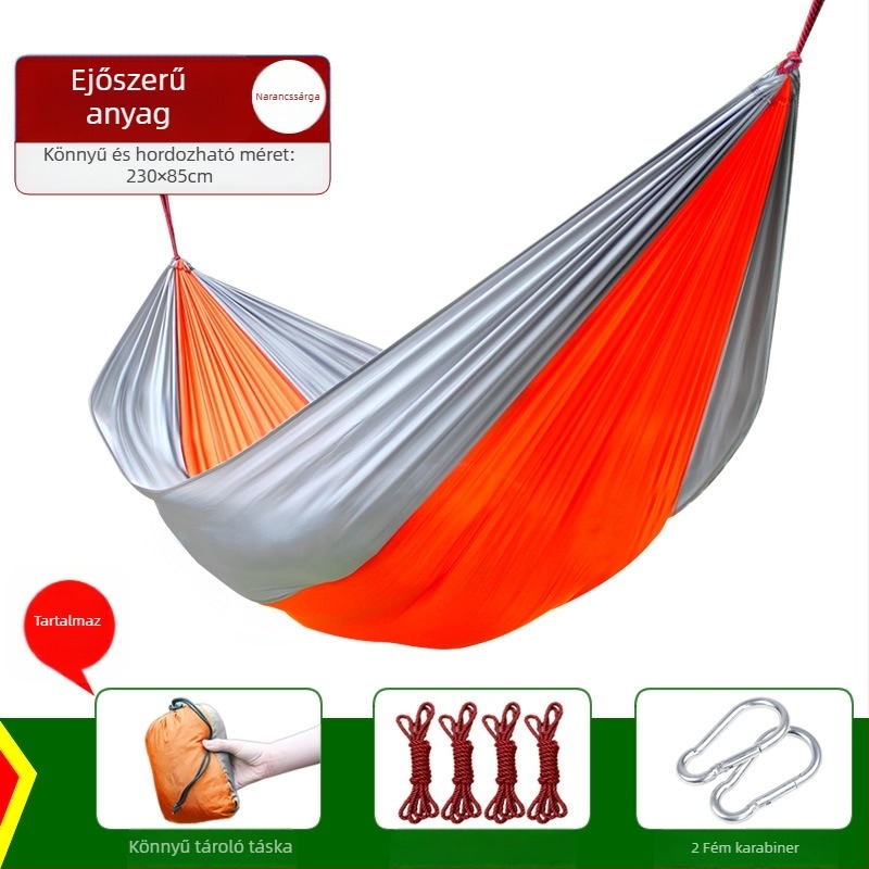 Kailude függőágy – nylon szövet, maximális teher 250 kg, súly 1,35 kg