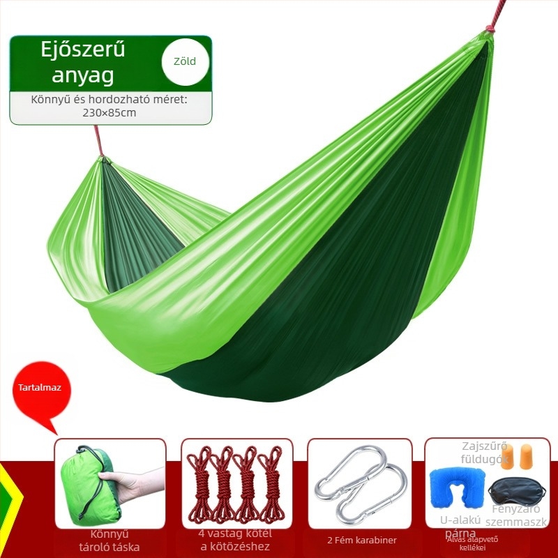 Kailude függőágy – nylon szövet, maximális teher 250 kg, súly 1,35 kg