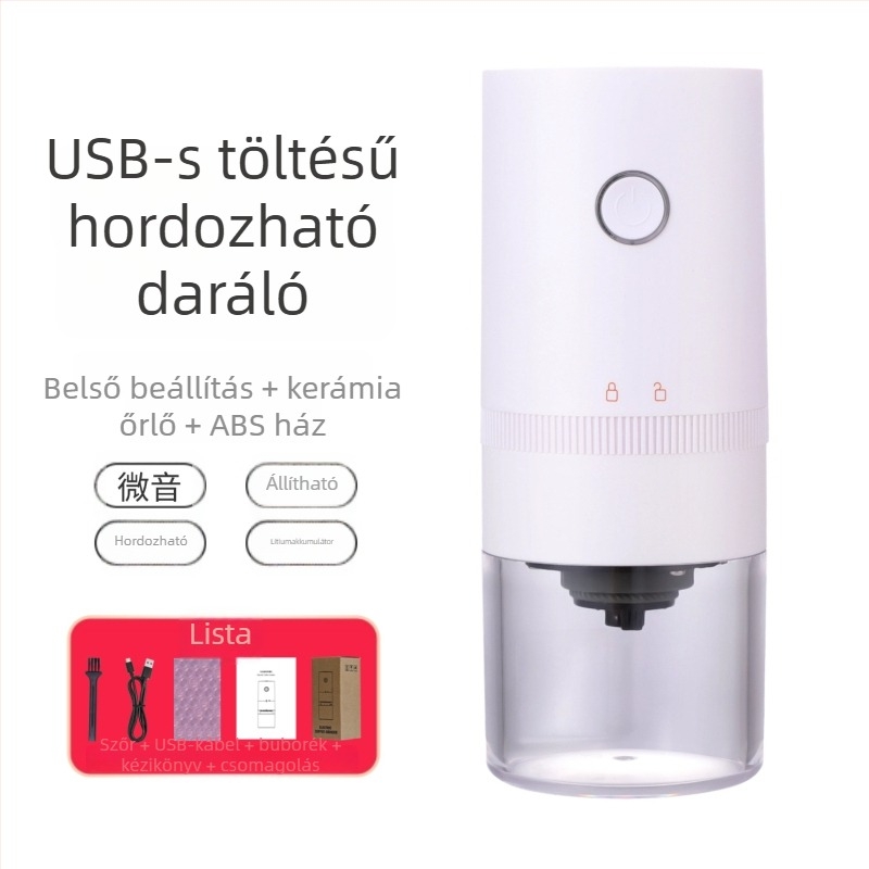 Elektromos kávédaráló KFYMJ-985-1 | Rozsdamentes acél | Egyéni logó nyomtatás | Iroda használatra | Prémium minőség