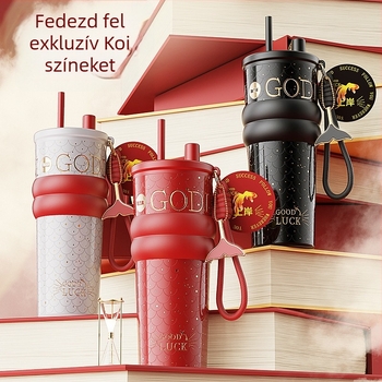 Szigetelt kávés pohár belső 316 rozsdamentes acélból és külső 201 rozsdamentes acélból, vákuum szigetelés 12–24 óra, csavaros fedél