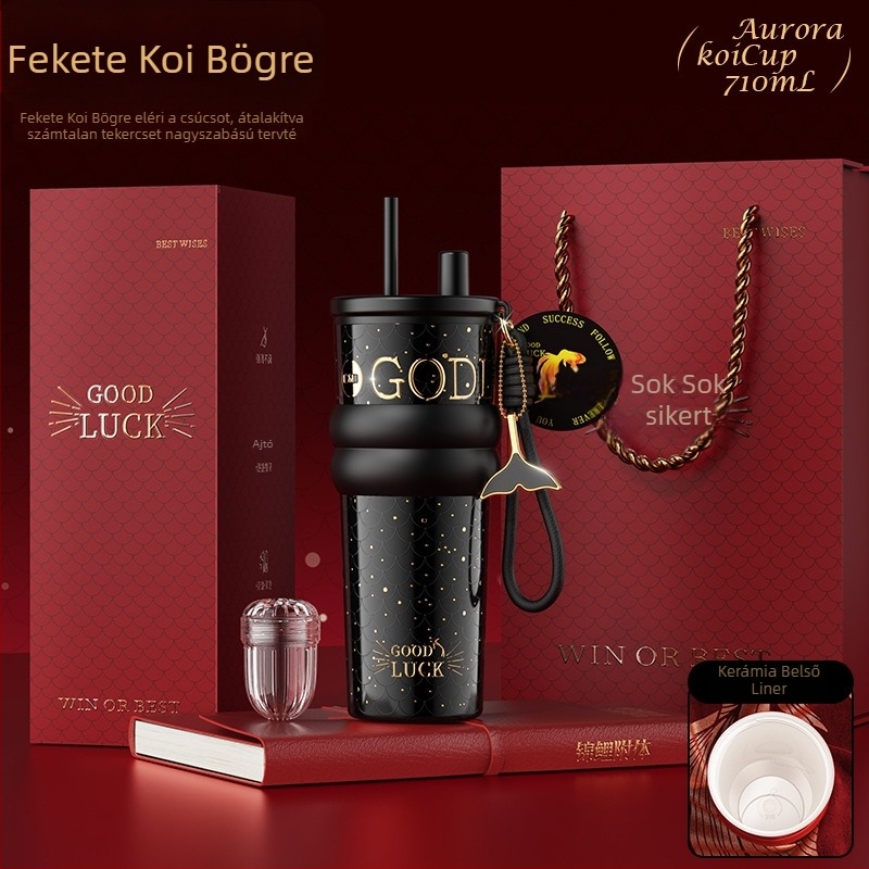 Szigetelt kávés pohár belső 316 rozsdamentes acélból és külső 201 rozsdamentes acélból, vákuum szigetelés 12–24 óra, csavaros fedél