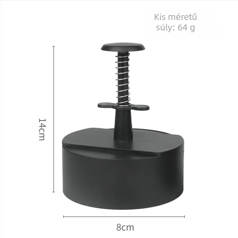 Hamburgernyomó ABS műanyagból, kör alakú konyhai eszköz logóval, testreszabható a Ten Knives által
