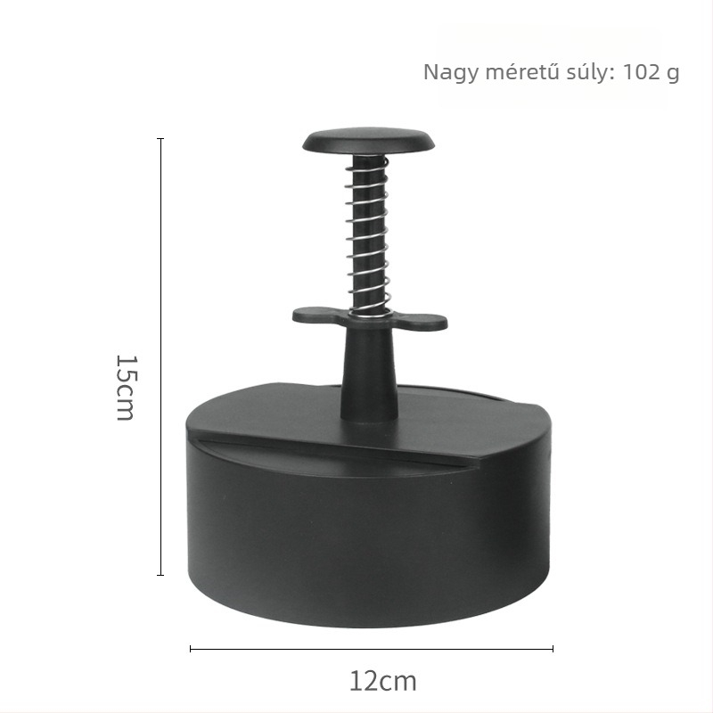 Hamburgernyomó ABS műanyagból, kör alakú konyhai eszköz logóval, testreszabható a Ten Knives által