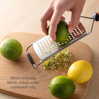 Hét darabos konyhai eszköz készlet: tojáshabverő, tojásfehérje szeparátor, reszelő, gyümölcs kés, hámozó, üvegnyitó (304 rozsdamentes acél, Junda Lai márka, 2021-ben bemutatva, modern minimalista stílus)