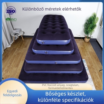 Felfújható ágy; flockált felület; maximális terhelhetőség: 200