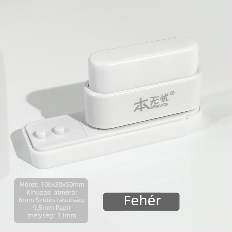 Ötlyukas lyukasztó, kézi működtetés, 5 lyuk kapacitás, fúrás vastagsága 0.01, nettó tömeg 150 g