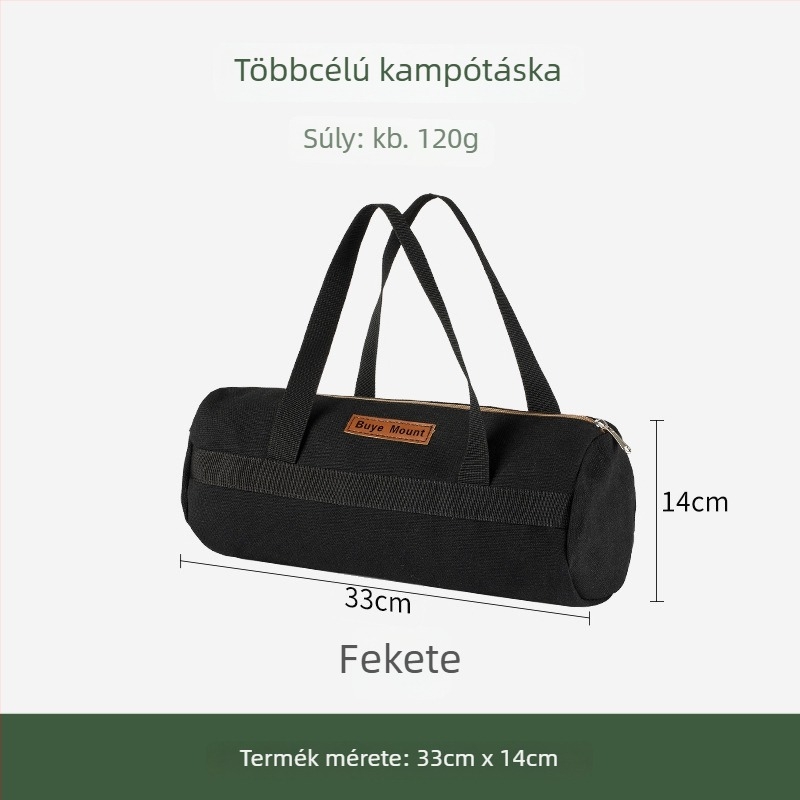 Kemping szeg tároló táska acél szeggel és kalapáccsal – kültéri sátorhoz szervező (Bu ye)