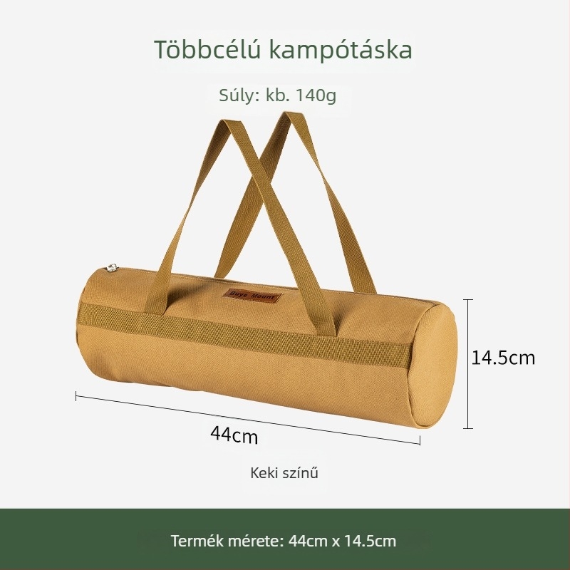 Kemping szeg tároló táska acél szeggel és kalapáccsal – kültéri sátorhoz szervező (Bu ye)