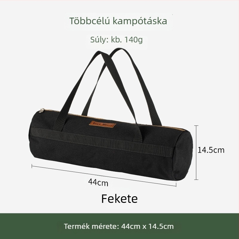 Kemping szeg tároló táska acél szeggel és kalapáccsal – kültéri sátorhoz szervező (Bu ye)
