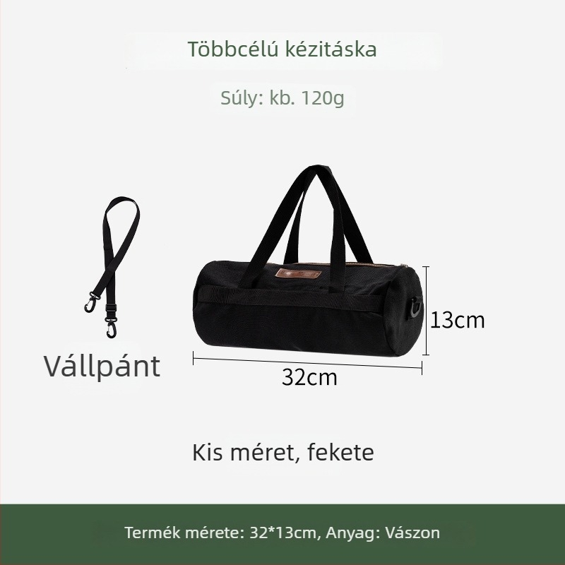 Kemping szeg tároló táska acél szeggel és kalapáccsal – kültéri sátorhoz szervező (Bu ye)