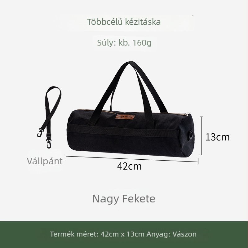 Kemping szeg tároló táska acél szeggel és kalapáccsal – kültéri sátorhoz szervező (Bu ye)