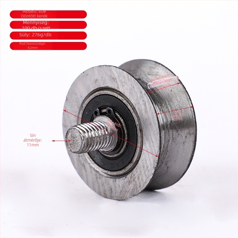 Szögvas profil görgő, öntöttvas, Dapeng márka, modern minimalizmus