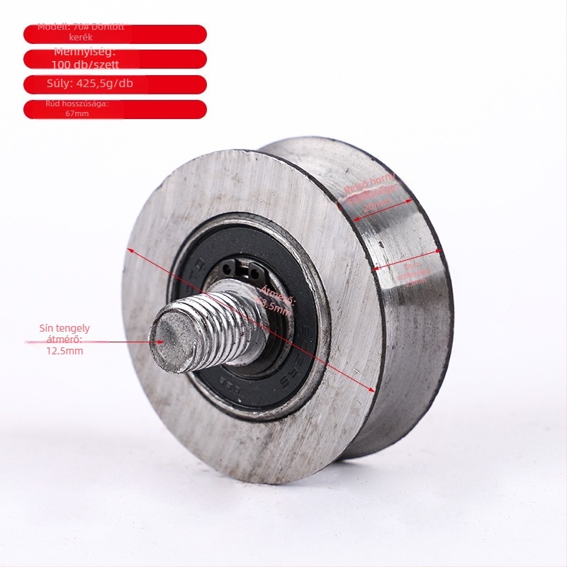 Szögvas profil görgő, öntöttvas, Dapeng márka, modern minimalizmus