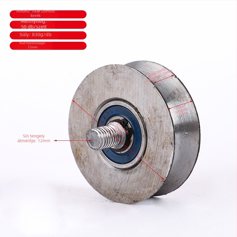 Szögvas profil görgő, öntöttvas, Dapeng márka, modern minimalizmus