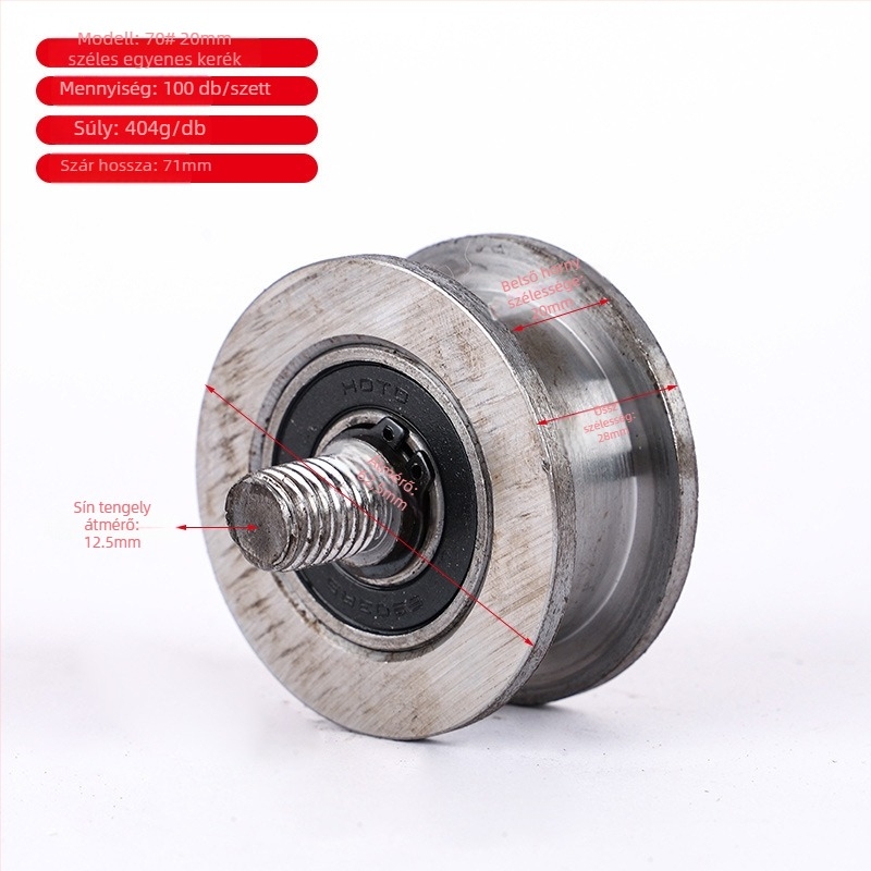 Szögvas profil görgő, öntöttvas, Dapeng márka, modern minimalizmus