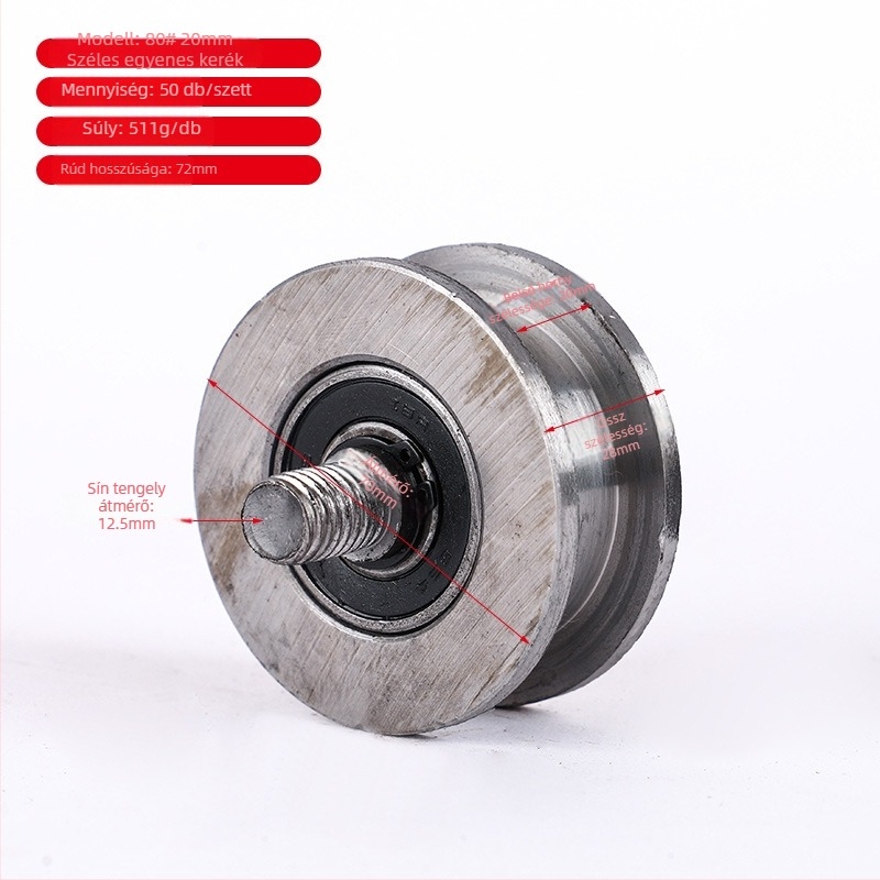 Szögvas profil görgő, öntöttvas, Dapeng márka, modern minimalizmus