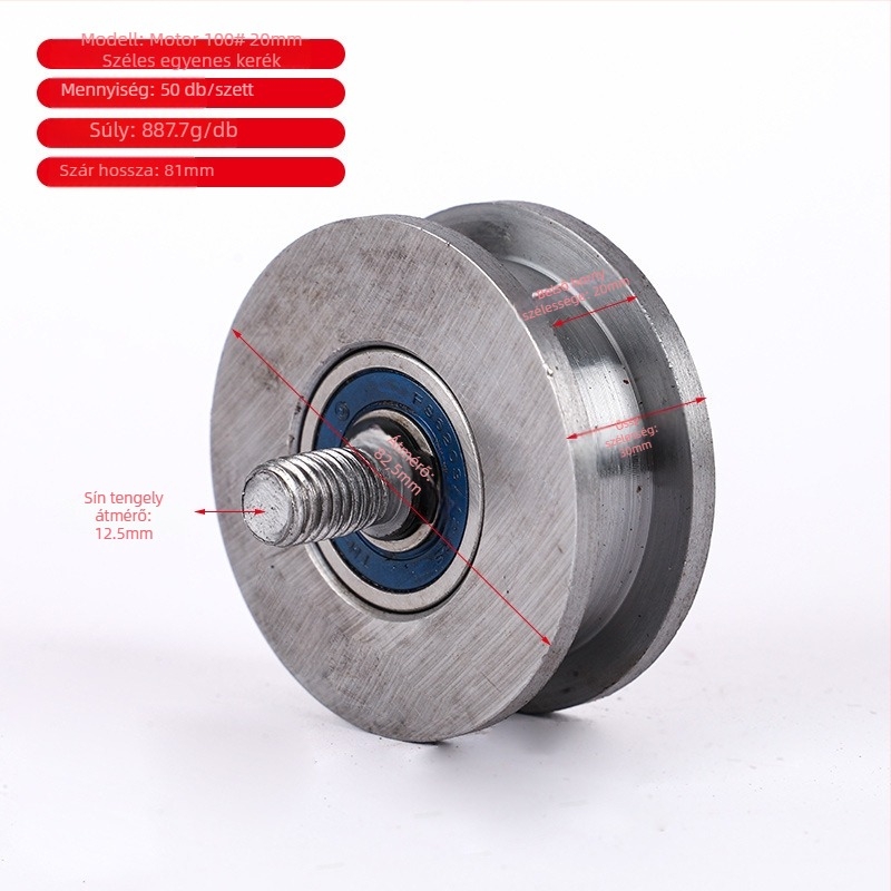 Szögvas profil görgő, öntöttvas, Dapeng márka, modern minimalizmus