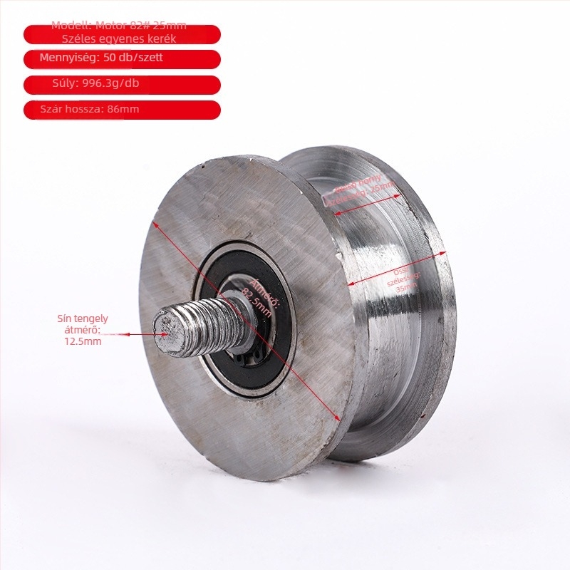 Szögvas profil görgő, öntöttvas, Dapeng márka, modern minimalizmus