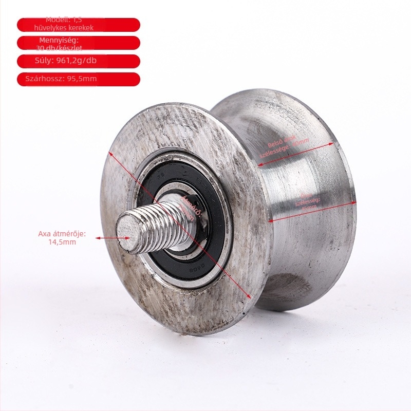 Szögvas profil görgő, öntöttvas, Dapeng márka, modern minimalizmus