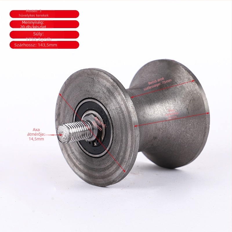 Szögvas profil görgő, öntöttvas, Dapeng márka, modern minimalizmus