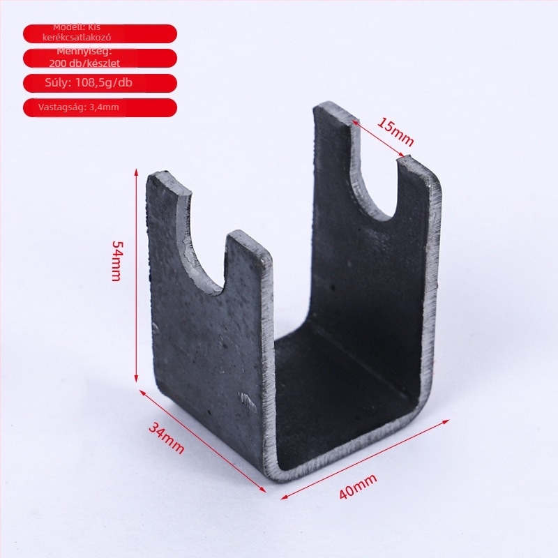 Szögvas profil görgő, öntöttvas, Dapeng márka, modern minimalizmus