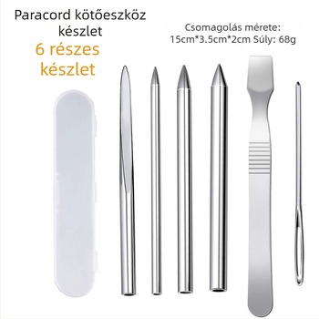 Paracord karkötő szövőtű készlet — acél tűk DIY kültéri fonáshoz