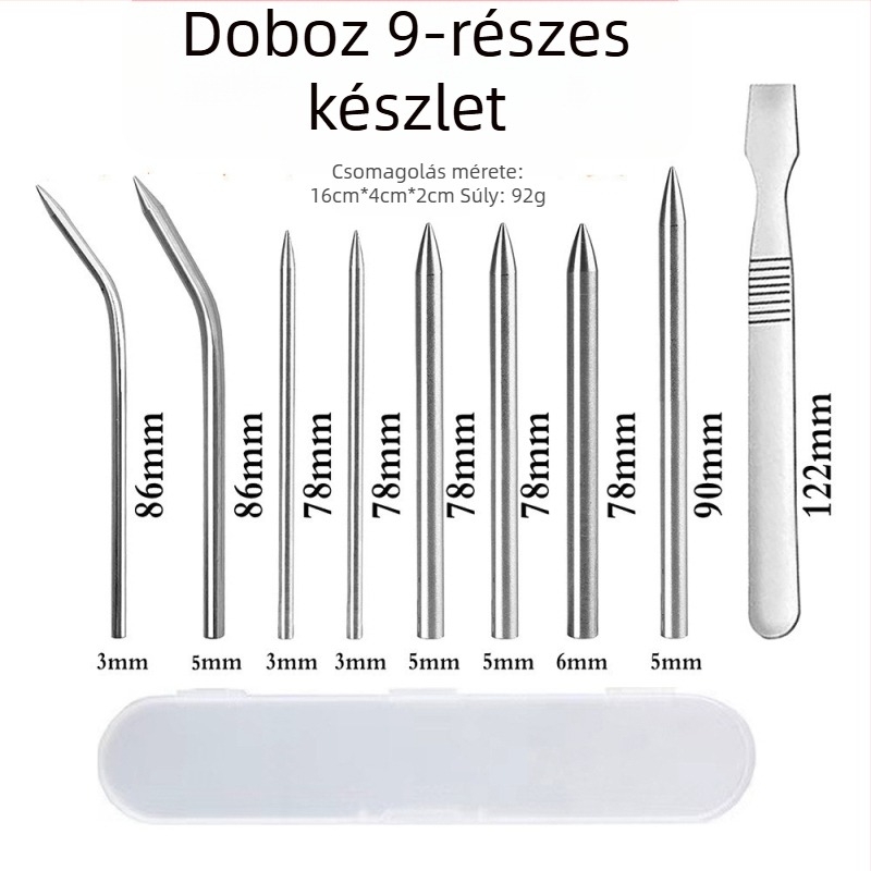 Paracord karkötő szövőtű készlet — acél tűk DIY kültéri fonáshoz