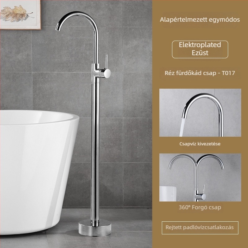 Kádcsaptelep, teljesen rézből, meleg és hideg, kerámiadisk szelep, (1–99°C)